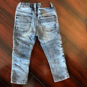 baby biker jeans